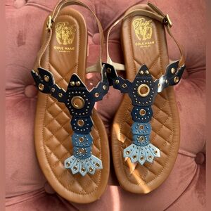 Cole Haan lobster sandal (blue)
